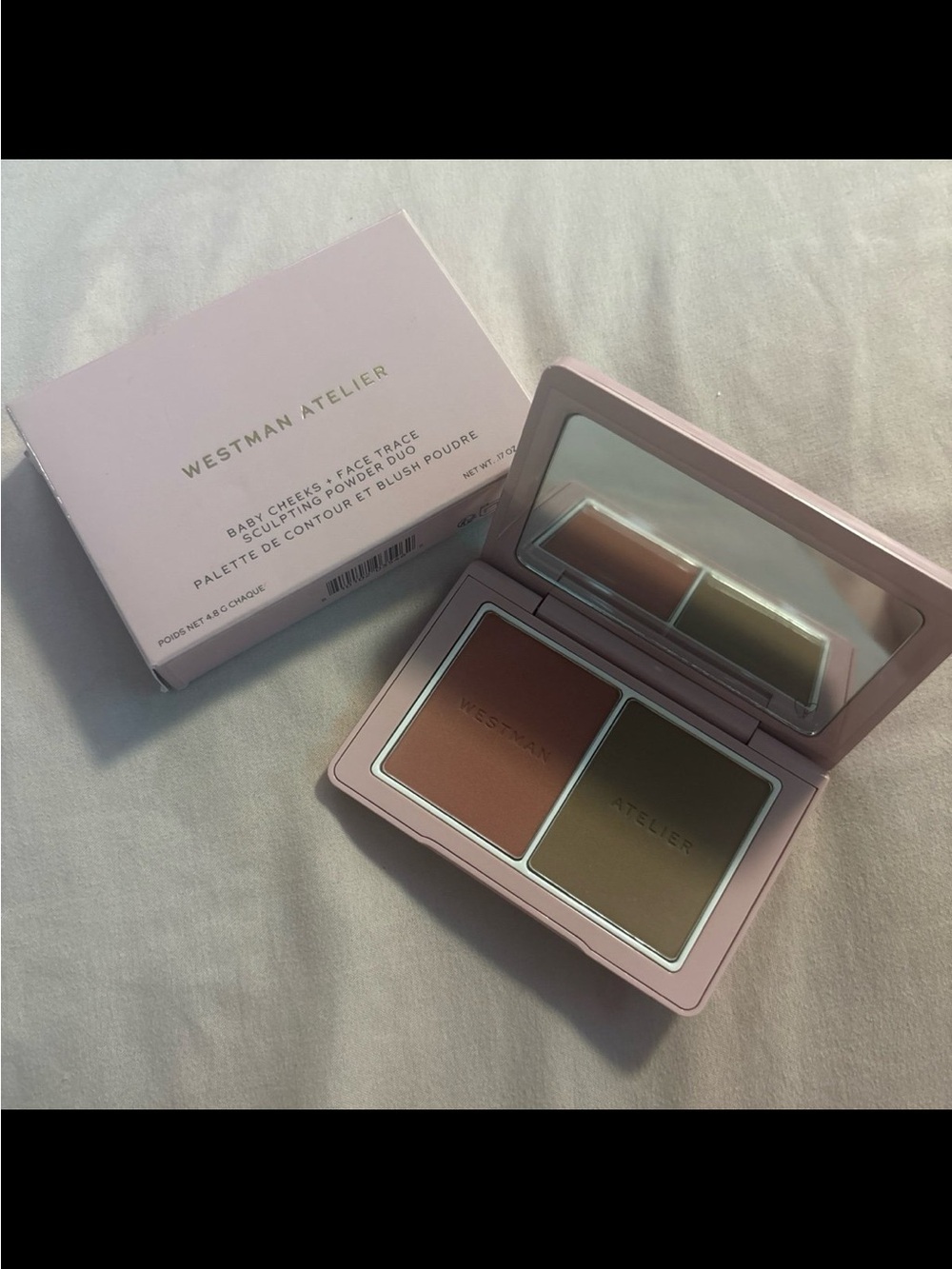 Westman Atelier Baby Cheeks Face & Face Sculpting Powder Duo - Petal & Biscuit